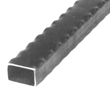Hammered Edge Rectangular Tubing (Full Length) (image for) Hammered Edge Rectangular Tubing (Full Length)